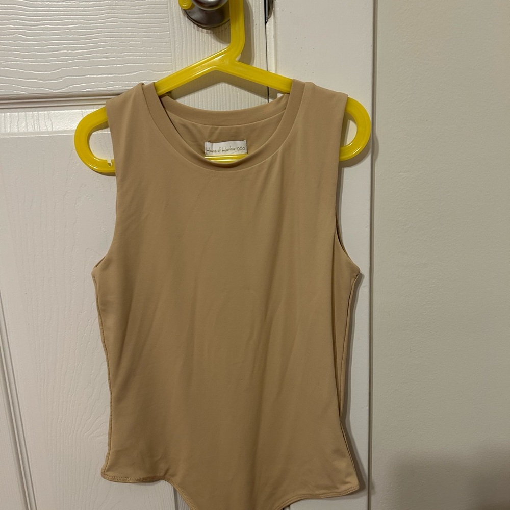 House of Harlow 1960 Tan Fitted Bodysuit